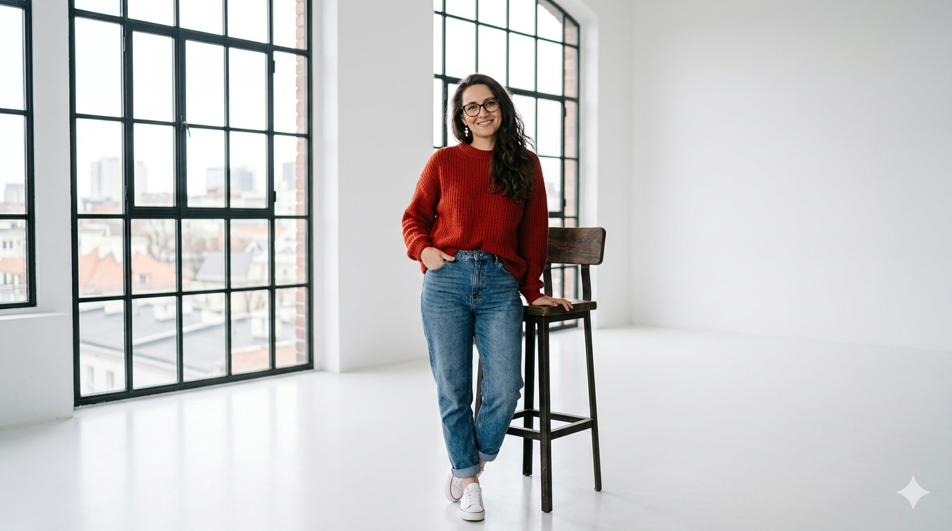 Prowadząca warsztaty LEGO Serious Play